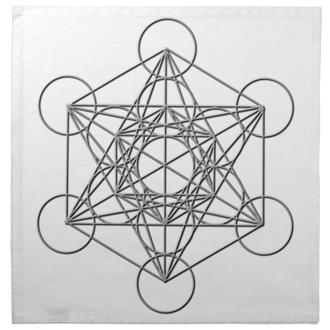 Metatron Silver Shadow Napkin (Front)