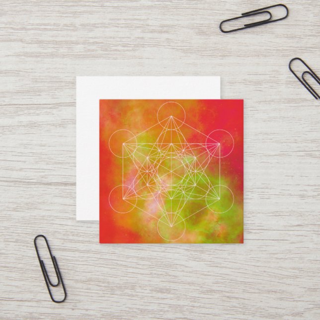 metatron square business card (Front/Back In Situ)