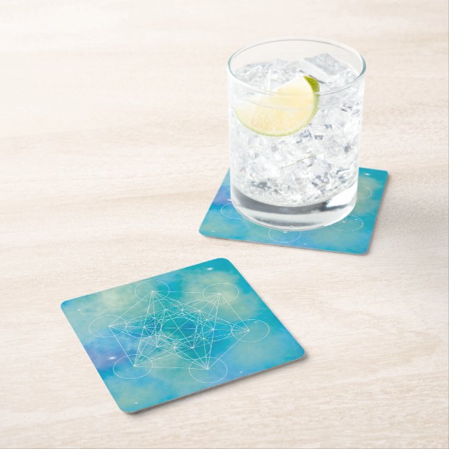 metatron square paper coaster (Insitu)