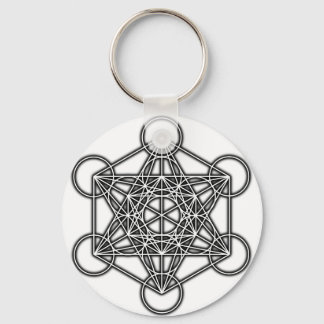 Metatron's Cube (Black) Keychain