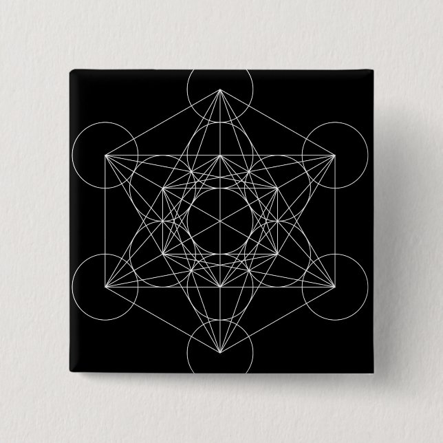 Metatron's Cube Button (Front)