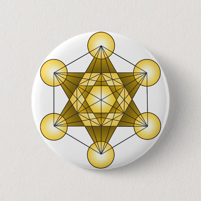 Metatron's Cube Button (Front)