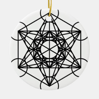 Metatrons Cube Ceramic Ornament