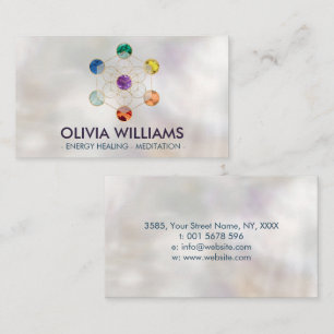 Metatron's Cube Chakras Sacred Geometry Business Card