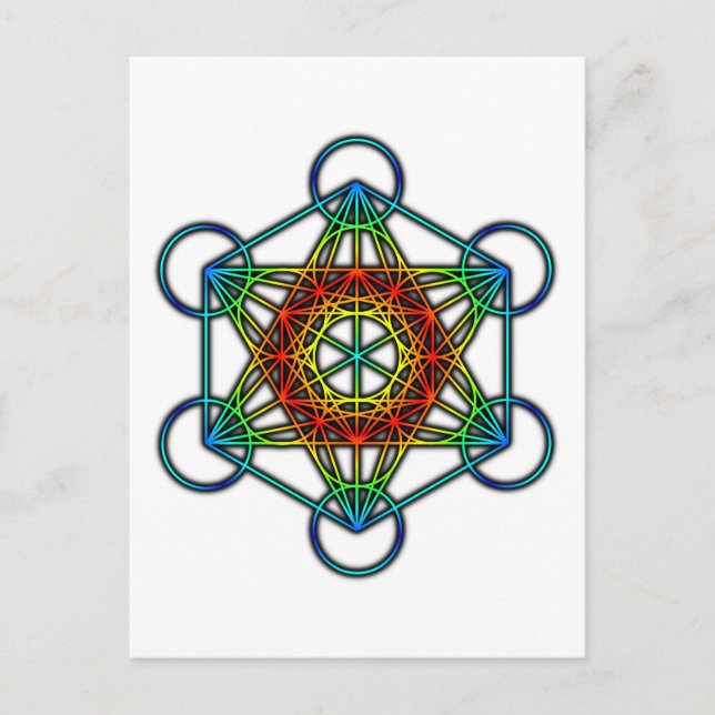 Metatron's Cube (Color 1) Postcard (Front)