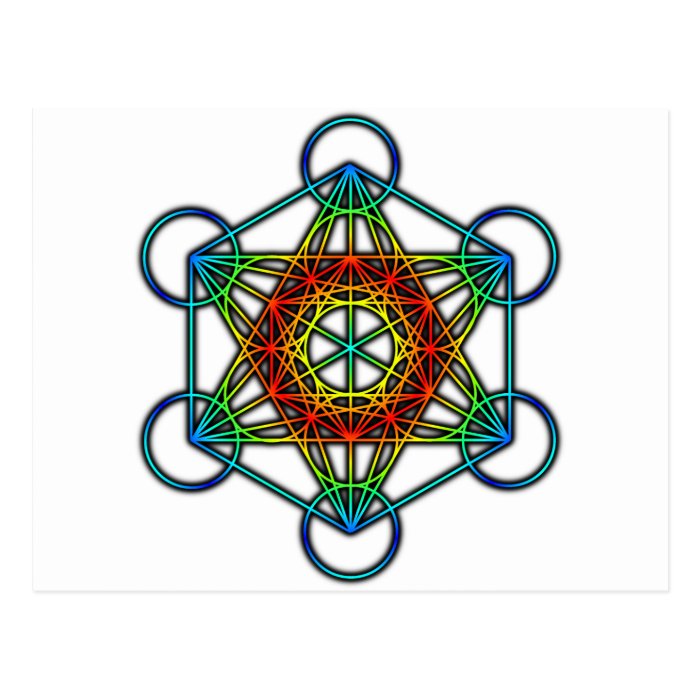 Metatron's Cube (Color 1) Postcards