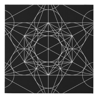 Metatron's Cube Faux Canvas Print