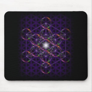 Metatron's Cube/Flower of Life #2 Mouse Pad