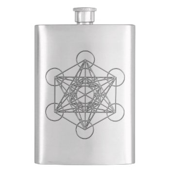 Metatrons Cube Hip Flask by expressivetees at Zazzle