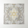 Metatron's Cube in lotus Sacred Geometry Tapestry