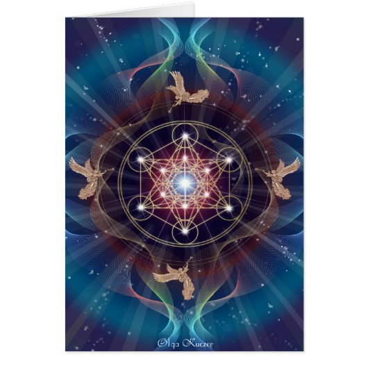 Metatron's Cube - Merkabah Cards (Front)