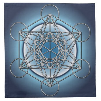 Metatrons Cube Napkin by expressivetees at Zazzle