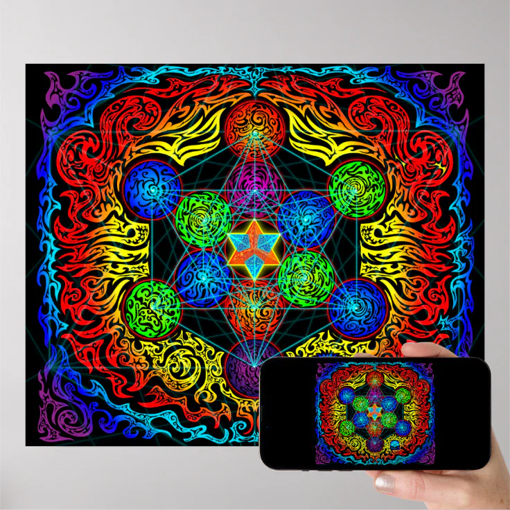 Metatron's Cube Poster Zazzle