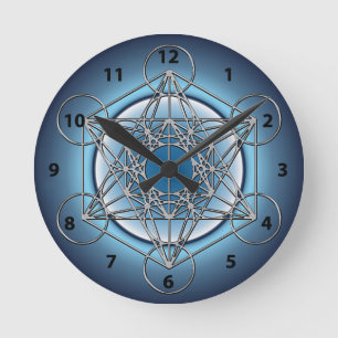 Metatrons Cube Round Clock