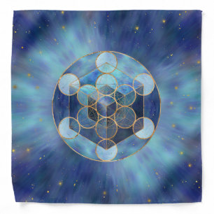 Metatron's Cube Sacred Geometry Bandana