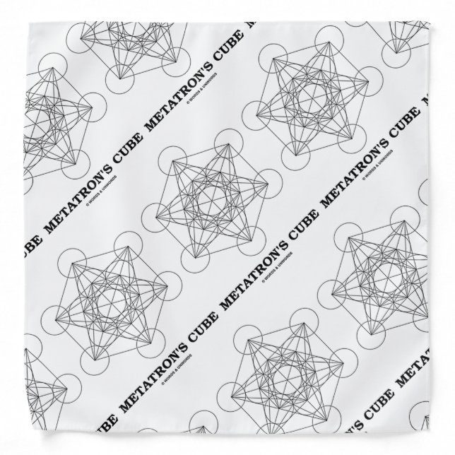 Metatron's Cube Sacred Geometry Bandana (Front)