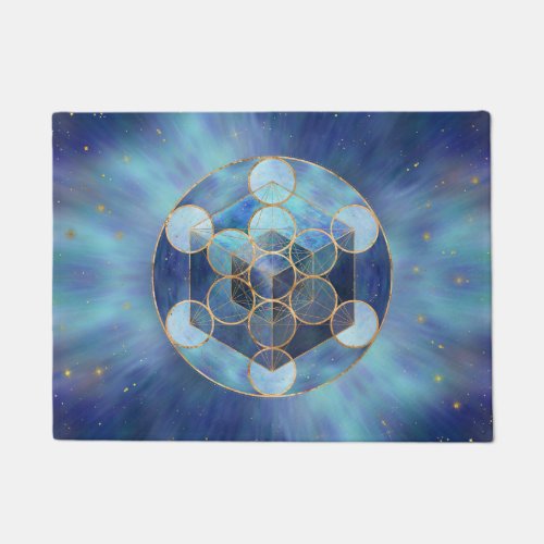 Metatrons Cube Sacred Geometry Doormat