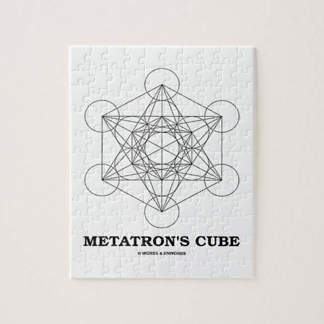 Metatron's Cube (Sacred Geometry) Jigsaw Puzzle (Vertical)