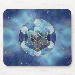 Metatron's Cube Sacred Geometry Mouse Pad