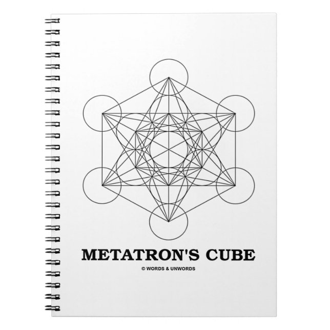Metatron's Cube Sacred Geometry Notebook (Front)