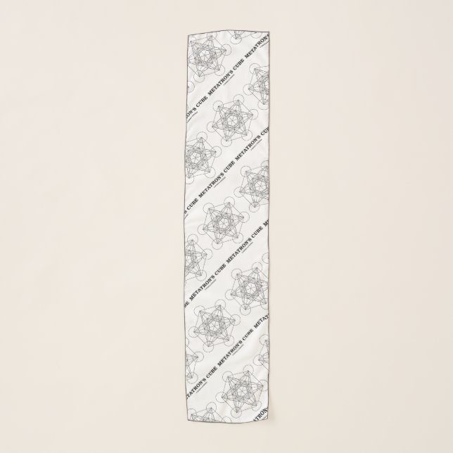 Metatron's Cube Sacred Geometry Scarf (Front)
