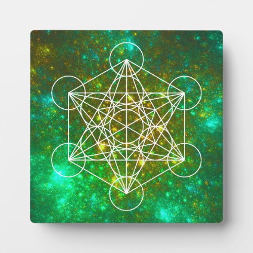 Metatrons Cube Sacred Geometry Spiritual Symbol Plaque