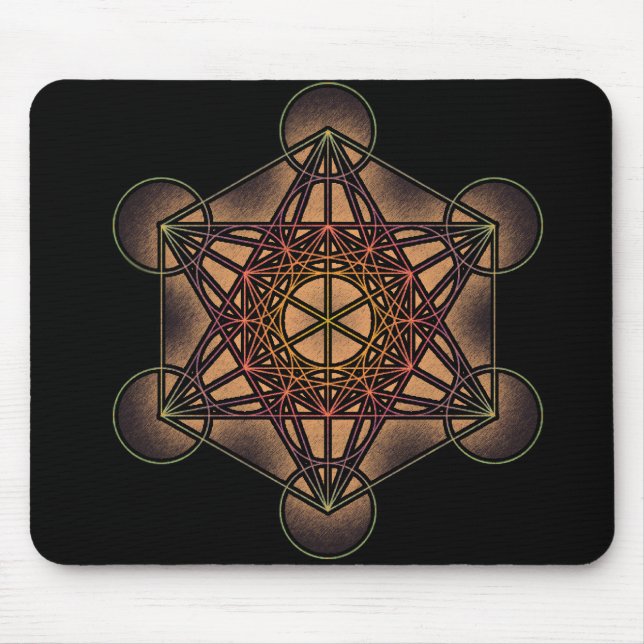 Metatron's Cube - Sacred Geometry Symbol Mouse Pad (Front)