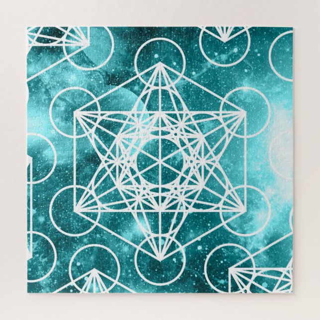 Metatron's Cube Space Puzzle 676 Pieces (Vertical)