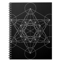Metatron's Cube Spiral Notebook