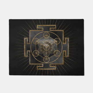Metatron's Cube Sri Yantra Sacred Geometry Doormat