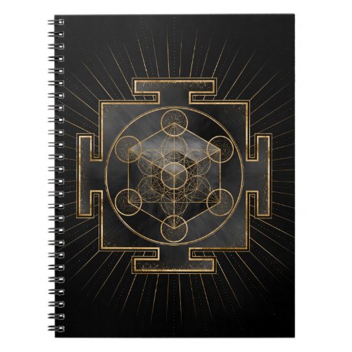 Metatrons Cube Sri Yantra Sacred Geometry Notebook