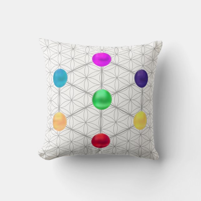 Metatron's Cube Throw Pillow (Front)