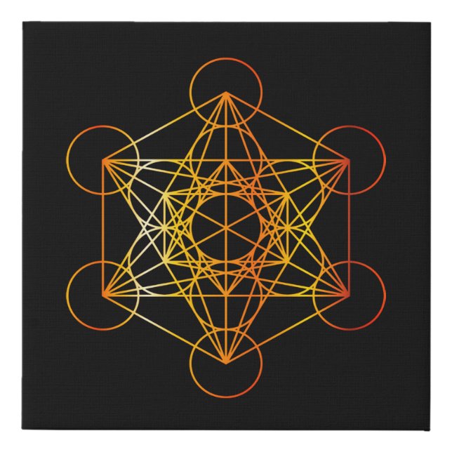 Metatron's Cube Wall Canvas (Front)