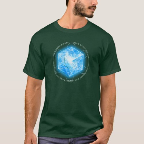 Metatrons dice  Tesseract  4D Hypercube T_Shirt