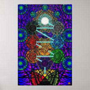 Tree Of Life Mandala Spiritual Mystical Symbol Sticker by Amusing DesignCo  - Fine Art America