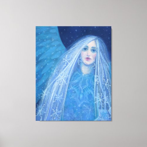 Metelitsa Snow Girl Snegurochka Christmas Angel Canvas Print