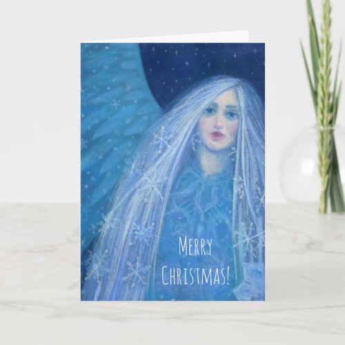 Metelitsa Snow Girl Snegurochka Christmas Angel Holiday Card