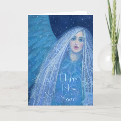 Metelitsa Snow Girl Snegurochka Christmas Angel Holiday Card