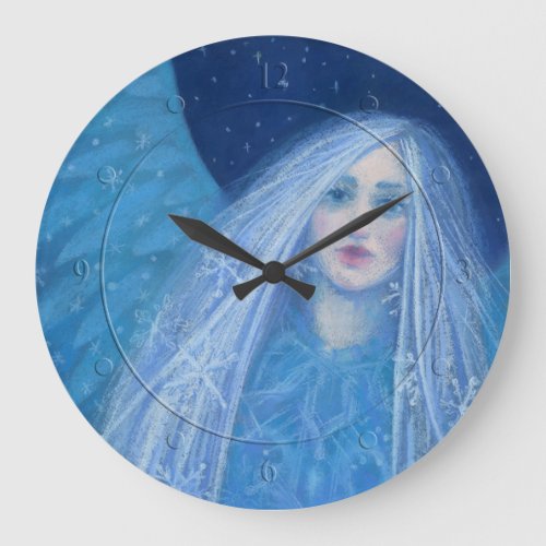 Metelitsa Snow Girl Snegurochka Christmas Angel Large Clock