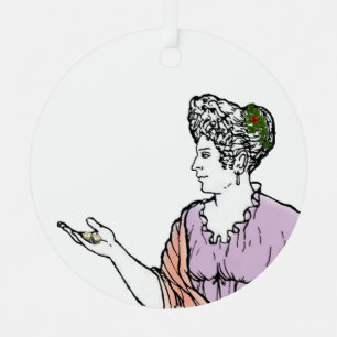 Metella metal tree decoration