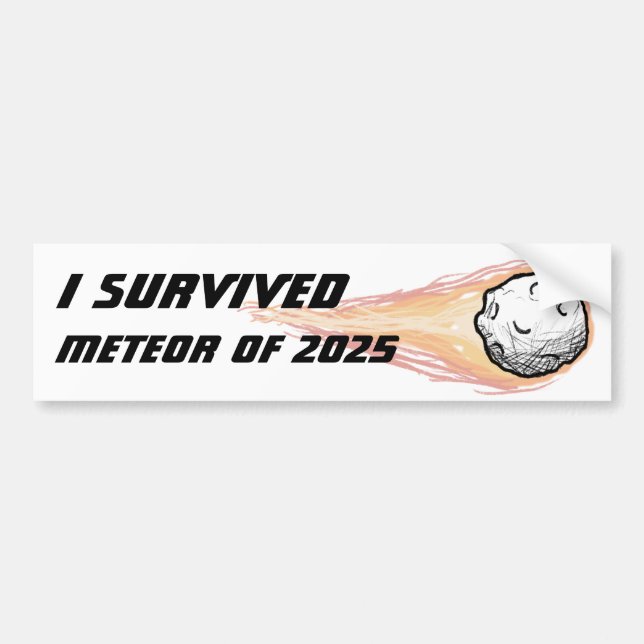 Meteor 2025 bumper sticker (Front)