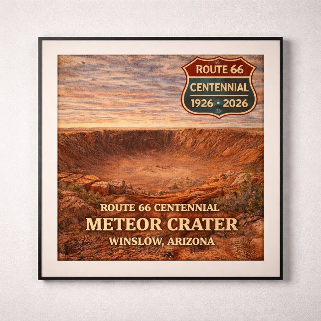 Meteor Crater Arizona Route 66 Poster (Creator Uploaded)