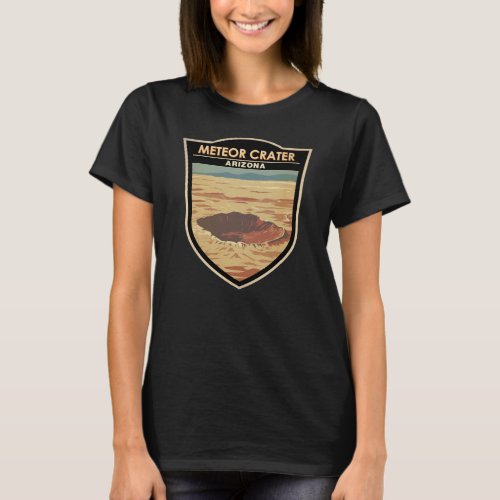 Meteor Crater Arizona Travel Art Vintage T_Shirt