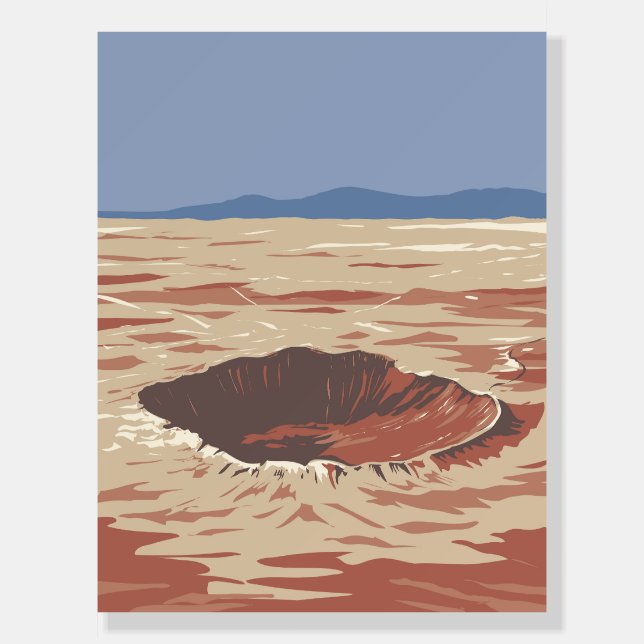  Meteor Crater Foam Board (Front)