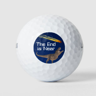 Meteor Dinosaur End Is Near Disaster Golf Balls