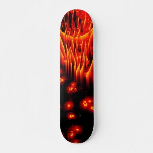 Meteor  fireball flames skateboard