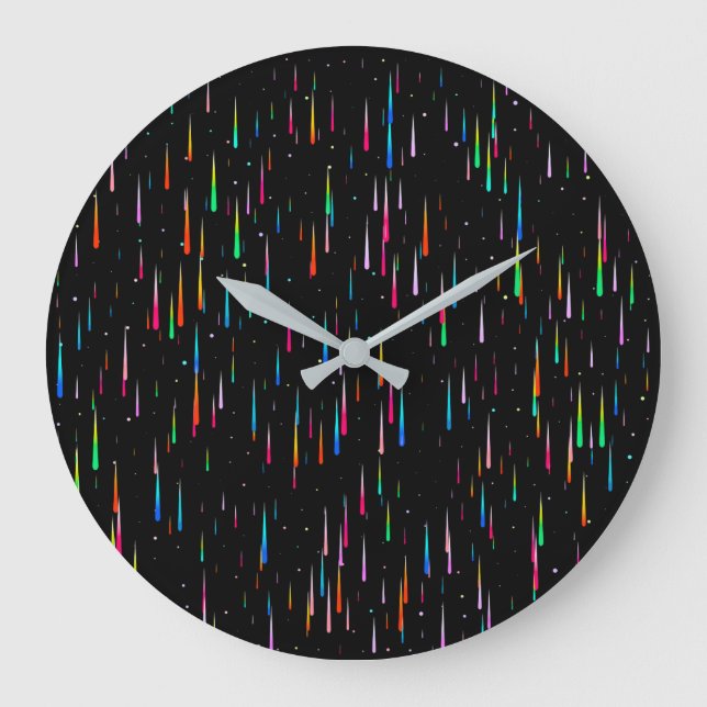 Meteor Rain - wall clock (Front)