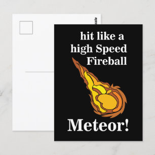 Meteor Shooting Star Fireball Meteor Postcard