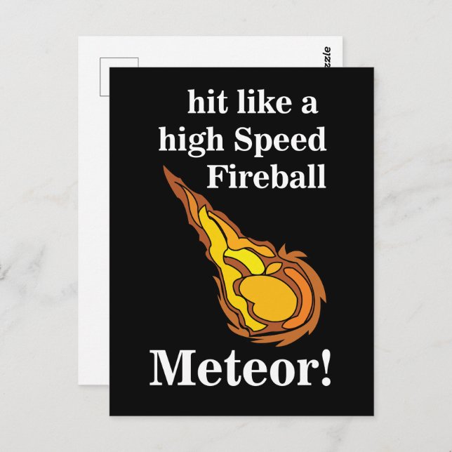 Meteor Shooting Star Fireball Meteor Postcard (Front/Back)