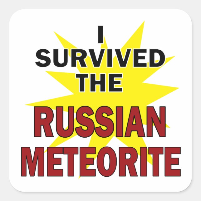 Meteor Survivor Square Sticker (Front)